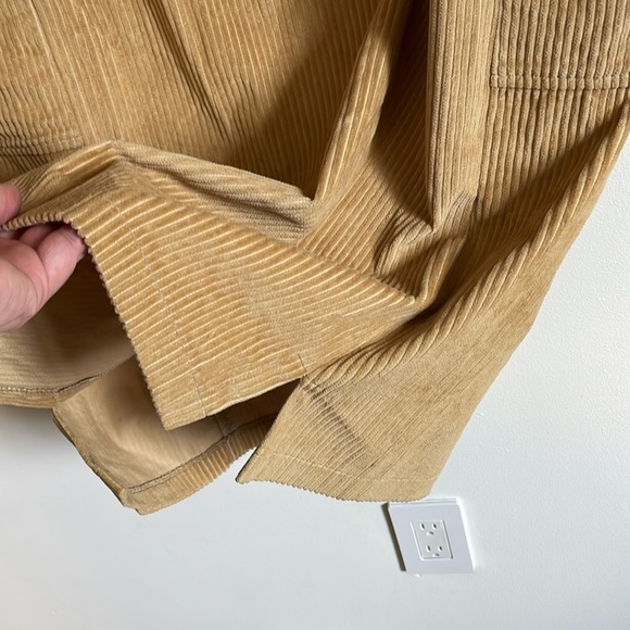 VTG Corduroy Overall Dress 12 Harve Bernard Tan Deadstock Apron NWT Academia - Picture 11 of 14